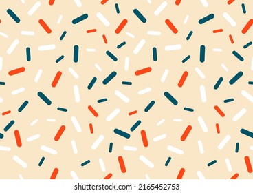 simple gemotric pattern dots and short lines, cute design, textile art, hand-draw line image and background, fashion artwork for Fabric print, clothes, costume, scarf, shawl, carpet, kerchief