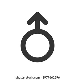 simple gender icon on a white background