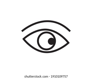 einfaches und allgemeines Design von Augen-Symbolen
