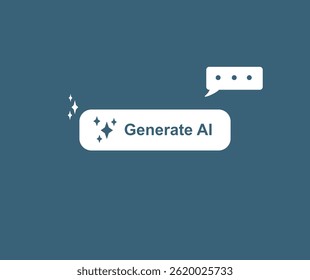 design de ícone de ai de geração simples