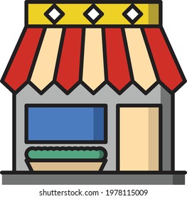 simple generic commercial shop booth
