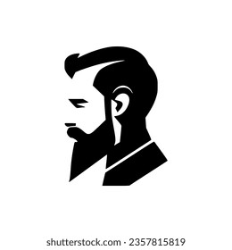 diseño simple de la agencia de diseño de hombre gentil logotipo de la plantilla de ilustración vectorial