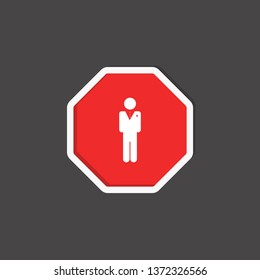 simple gentleman icon