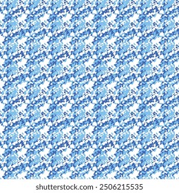 Simple Geo Symmetric Ikat blue Ethnic Graphics Marble mosic texture pattern background.