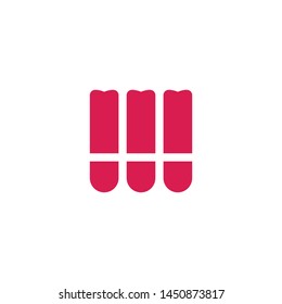 simple geometric abstarct window logo vector