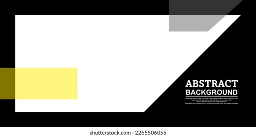 simple geometric abstract background, but well organized and the right coloring, the dominating black and white color combination and transparent yellow and gray colors make this background look good.