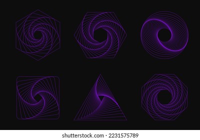 Simple geometric abstract patterns. Trendy vector graphic elements for your unique design.