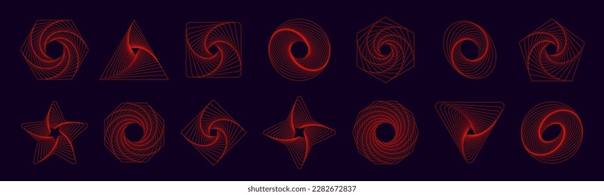 Simple geometric abstract patterns. Trendy vector graphic elements for your unique design.