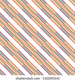 Simple geometric abstract shape seamless pattern. Vector illustration of unique bauhaus design. You can use for kids and adult design, branding style, interior 