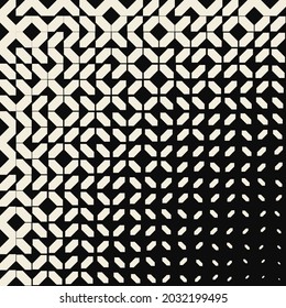 Simple geometric abstract vector pattern with black and white shapes. Geometric graphics composition, best use in web design, business card, invitation, poster, textile print, background.