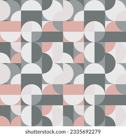A simple geometric art poster with a simple shape and figure in pastel colors. Abstract scandinavian style. ESP 10.