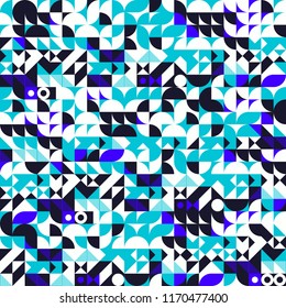 Simple geometric artwork with editable bold blocks. Scandinavian style. Universal abstract seamless pattern for wallpaper, web or prints cover, textile, ceramic tile etc.