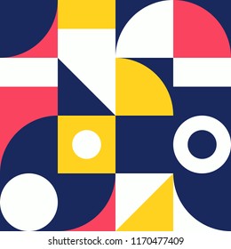 Simple geometric artwork with editable bold blocks. Scandinavian style. Universal abstract seamless pattern for wallpaper, web or prints cover, textile, ceramic tile etc.