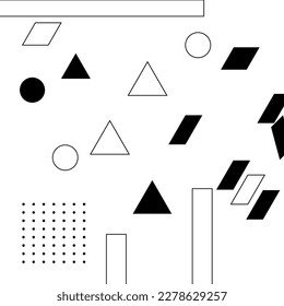 simple geometric background in black and white