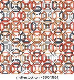 Simple geometric background. Colorful vector seamless pattern.