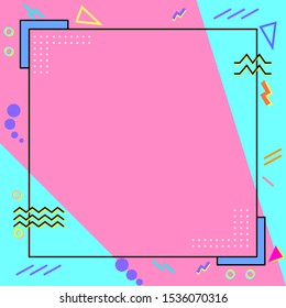 Simple geometric background. Memphis style - vector eps 10