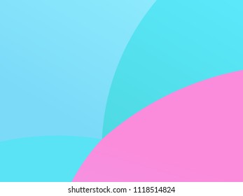 Simple geometric background. Minimal design. Abstract the combination of colored paper. Circles, shapes of different scale and shape. Vector illustration. The trend of flat, minimalist style.