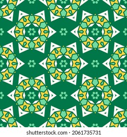 Fondo geométrico simple con ornamento simétrico. Patrón vectorial sin fisuras para textiles, papel pintado, papel de embalaje y otras superficies. 