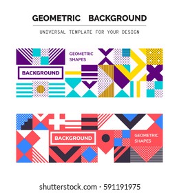 Simple Geometric Backgrounds Universal Template For Your Design