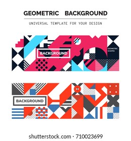 Simple Geometric Backgrounds Universal Template For Your Design