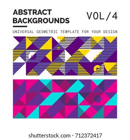 Simple Geometric Backgrounds Universal Template For Your Design