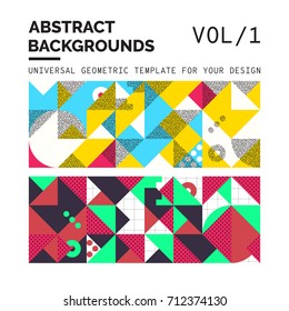 Simple Geometric Backgrounds Universal Template For Your Design