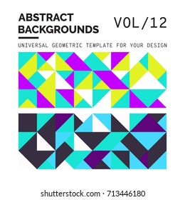 Simple Geometric Backgrounds Universal Template For Your Design
