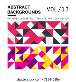 Simple Geometric Backgrounds Universal Template For Your Design
