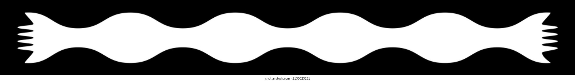 Simple geometric banner, ribbon vector clip-art