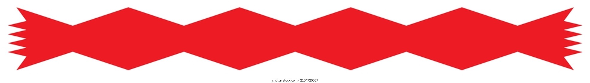 Simple geometric banner, ribbon vector clip-art