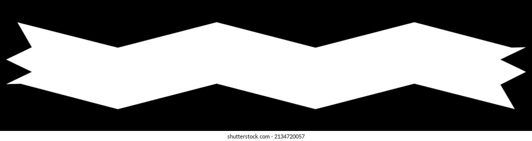 Simple geometric banner, ribbon vector clip-art