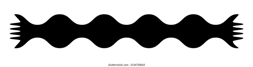 Simple geometric banner, ribbon vector clip-art