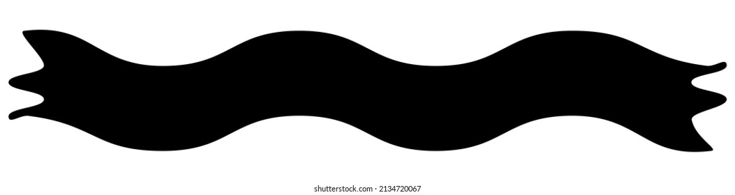 Simple geometric banner, ribbon vector clip-art