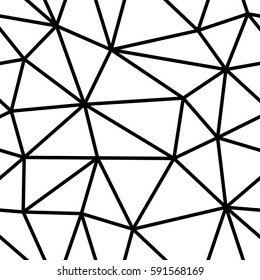 Simple geometric black and white seamless triangle pattern from the thick lines.