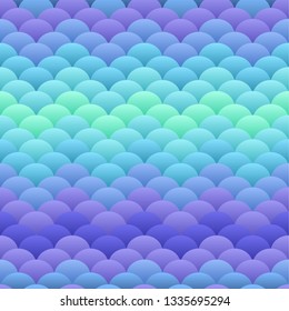 Simple geometric blobs enhanced cold shades neon colored rainbow seamless vector background