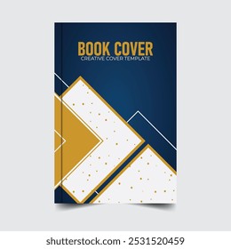 Simple and geometric book cover template, cover design, book cover, book design, book cover design
