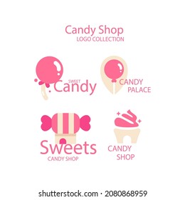 Simple Geometric Candy Bar Logo Sweet Stock Vector (Royalty Free ...