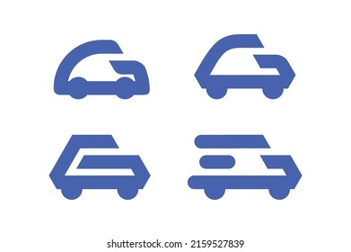 simple and geometric car icon