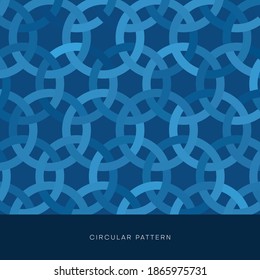 Simple geometric circles decorative pattern