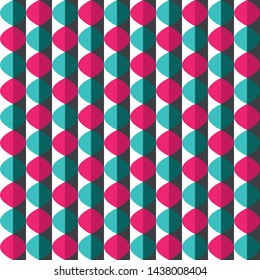 Simple geometric colorful contrast pattern background