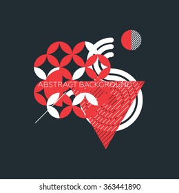 Simple geometric composition of chaotic parallel lines elements. Perfectly suited for backgrounds and graphic web design