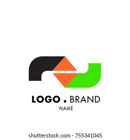 Simple Geometric Corporate Logo Design