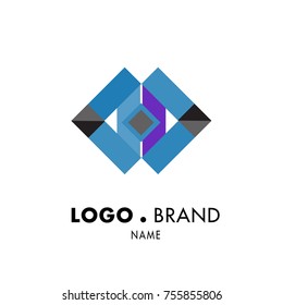 Simple Geometric Corporate Logo Design