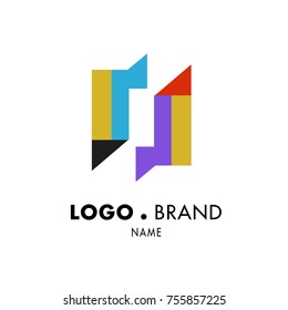 Simple Geometric Corporate Logo Design
