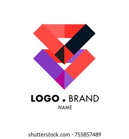 Simple Geometric Corporate Logo Design