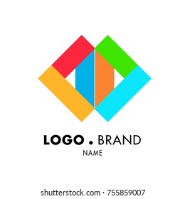 Simple Geometric Corporate Logo Design Stock Vector (Royalty Free ...