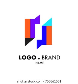 Simple Geometric Corporate Logo Design