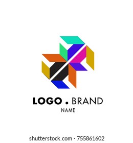 Simple Geometric Corporate Logo Design