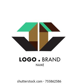 Simple Geometric Corporate Logo Design