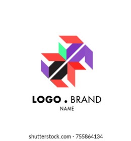 Simple Geometric Corporate Logo Design